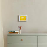 "I Love You To the Beach" - Art Print in Tuscan Sunset Yellow by Lily Wu - In a Room