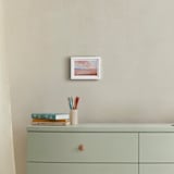 "Coral Desert" - Art Print in desert pink by AlisonJerry - In a Room