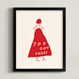 "You Got This" - Art Print in Power Red by Elliot Stokes - Framed