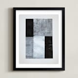 "tonality IV" - Art Print in Slate by Sara Hicks Malone - Framed