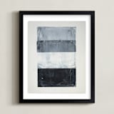 "tonality II" - Art Print in Slate by Sara Hicks Malone - Framed