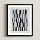 "tonality I" - Art Print in Slate by Sara Hicks Malone - Framed