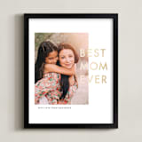 "Best Mom Ever" - Foil Framed Photo in Gold by seulghi - Framed