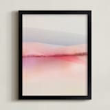 "Sailors Delight" - Art Print in Pink Skies by Karen Kardatzke - Framed