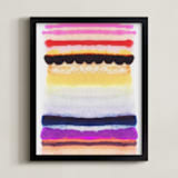 "Behind The Veil 2" - Art Print in Vibrant Cherry by HAPI ART - Framed