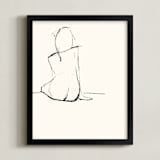 "Composed" - Art Print in Nude by A Conger - Framed