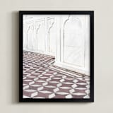 "Palace Walk 2" - Art Print in sandstone by Kamala Nahas - Framed