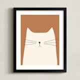 "House Cat" - Art Print in Sienna by Coit Creative - Framed