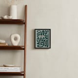 "Squiggly Snake" - Personalized Art Print in Cactus by Jenna Holcomb - In a Room