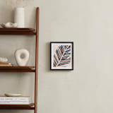 "Abstract Palm Leaf" - Art Print in Cinnamon by Iveta Angelova - In a Room