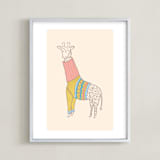 "Fiesta Turtleneck" - Art Print in Tutti Fruiti by Meg Gleason - Framed
