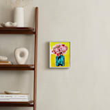 "Peony Bottle" - Art Print in sunshine by Betty Hatchett - In a Room