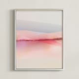 "Sailors Delight" - Art Print in Pink Skies by Karen Kardatzke - Framed