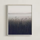 "Neutral silence" - Art Print in Neutral by Lying on the grass - Framed