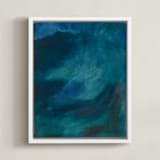 "Transitioning" - Art Print in Lake by Manuela BK - Framed Canvas