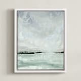 "Glacier" - Art Print in Frost by Holly Whitcomb - Framed Canvas