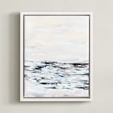 "Faded Fury Diptych II" - Art Print in Blush by Nicoletta Savod - Framed Canvas