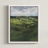 "Tomah" - Art Print in Green Hills by Lorent and Leif - Framed Canvas