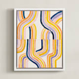 "dawnlight" - Art Print in Sunny by Lise Gulassa - Framed Canvas