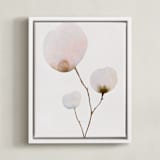 "Mokuren03" - Art Print in Pale Pink by jinseikou - Framed Canvas