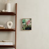 "Abstract Waterfalls" - Art Print in Pink and green by Lauren Rutley - In a Room