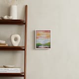 "Leaving Ojai" - Art Print in Vibrant Pink by sue prue - In a Room