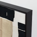 "At The Door II" - Art Print in Ebony by Jennifer Daily - Frame Close-up
