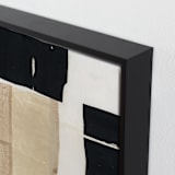 "At The Door II" - Art Print in Ebony by Jennifer Daily - Frame Close-up