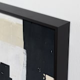 "At The Door I" - Art Print in Ebony by Jennifer Daily - Frame Close-up