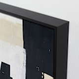 "At The Door I" - Art Print in Ebony by Jennifer Daily - Frame Close-up