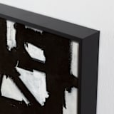 "Boxes in Boxes 2" - Art Print in Black and White by Ilana Greenberg - Frame Close-up