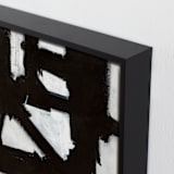 "Boxes in Boxes 2" - Art Print in Black and White by Ilana Greenberg - Frame Close-up