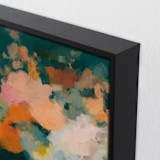 "The Midnight Garden 1" - Art Print in Emerald Teal by Parima Studio - Frame Close-up