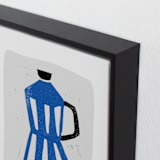 "Linocut: Italia" - Art Print in Adria by Maja Cunningham - Frame Close-up