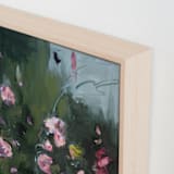 "Dancing in the Green" - Art Print in Green by Mary Ketch - Frame Close-up