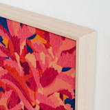 "Kalanchoe" - Art Print in Begonia Pink by Juls Treviño - Frame Close-up