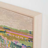 "Across the Fields 2" - Art Print in Peach by Alisa Galitsyna - Frame Close-up