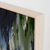 "Reeves Rain" - Art Print in Moss Green by Melissa Stone Mangham - Frame Close-up