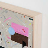 "A Marriage of True Minds" - Art Print in Neon Pink by Keren Toledano - Frame Close-up