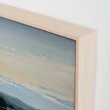 "Calm Horizon 1" - Art Print in Dockside Blue by Stephanie Goos Johnson - Frame Close-up