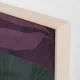 "Midnight in My Garden 1" - Art Print in Eucalyptus Green by Alicia Abla - Frame Close-up