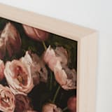 "Tiptoe Through the Tulips" - Art Print in Raspberry Tulip by Rachel Nelson - Frame Close-up