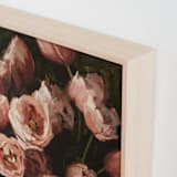 "Tiptoe Through the Tulips" - Art Print in Raspberry Tulip by Rachel Nelson - Frame Close-up