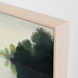 "Touching Water 2" - Art Print in Calm Water by Stephanie Goos Johnson - Frame Close-up