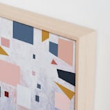 "Early Autumn" - Art Print in Pale Pink Fun by Vanessa Ryan - Frame Close-up