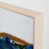 "November in Maui" - Art Print in Navy Blue by Caryn Owen - Frame Close-up