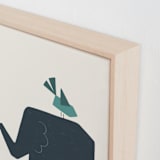 "Safari 2" - Art Print in Ivory by JeAnna Casper - Frame Close-up