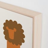 "Safari 1" - Art Print in Ivory by JeAnna Casper - Frame Close-up