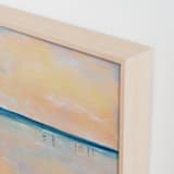 "Beach Sunset" - Art Print in Peach by Lindsay Megahed - Frame Close-up