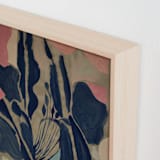 "Flowering After Snow" - Art Print in Indigo Blue by cyrille gulassa - Frame Close-up